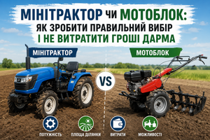 Мінітрактор чи мотоблок: як зробити правильний вибір і не витратити гроші дарма фото