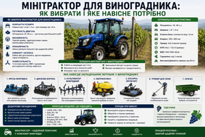 Мінітрактор для виноградника: як вибрати і яке навісне потрібно фото