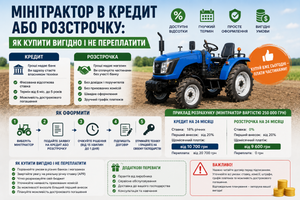 Мінітрактор в кредит або розстрочку: як купити вигідно і не переплатити фото
